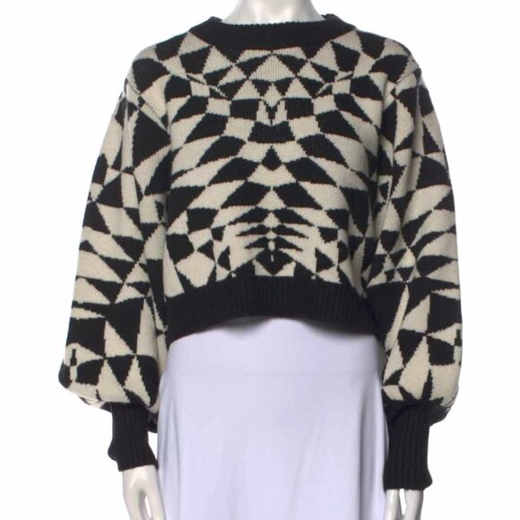 FARM Rio Sweaters - Farm Rio Printed Crew Neck Sweater Size: M